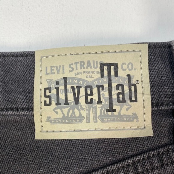 Levi Strauss Co Silver Tab Mom Jeans W29 L27 Gray‎ Waterless Denim - Picture 10 of 10